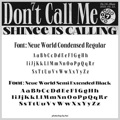 Shinee Dont Call Me Font By Hyukhee05 On Deviantart Dont Call Me