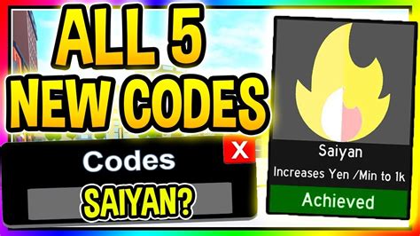 Bell up and turn on notifications for more! ALL 5 NEW ANIME FIGHTING SIMULATOR CODES - Roblox Anime ...