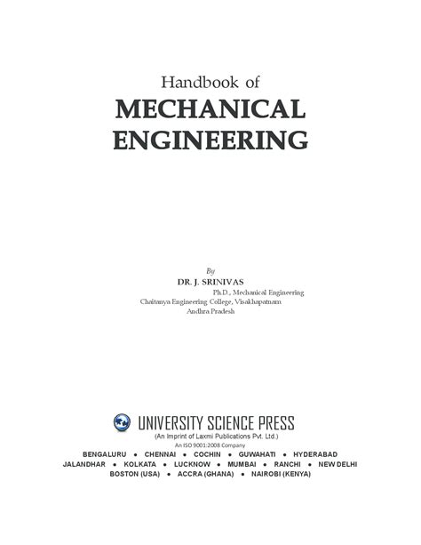 Download Handbook Of Mechanical Engineering By Dr Jsrinivas Pdf Online