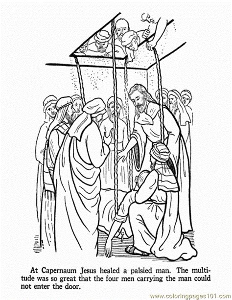 Jesus Heals The Officials Son Coloring Page Coloring Pages