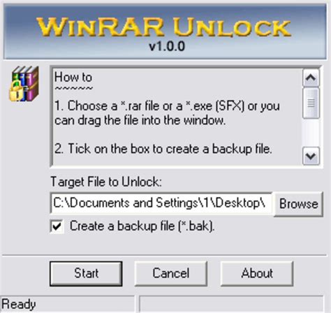 Rar ve zip dosyaları için tam destek sağlar, 7z, ace, arj, bz2, cab, gz, iso, jar, lzh, tar, uue, z arşivlerinden dosya çıkartılmasını destekler. WinRAR Unlock - Télécharger