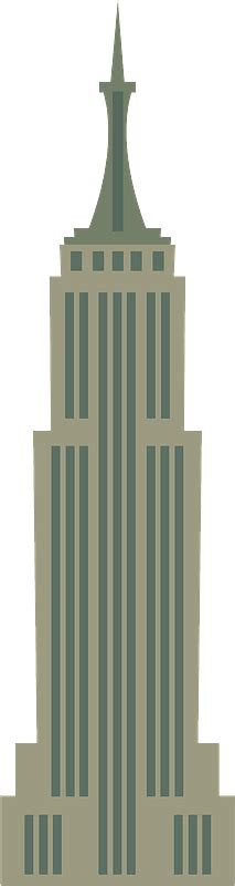 Empire State Building In New York Clipart Free Download Transparent