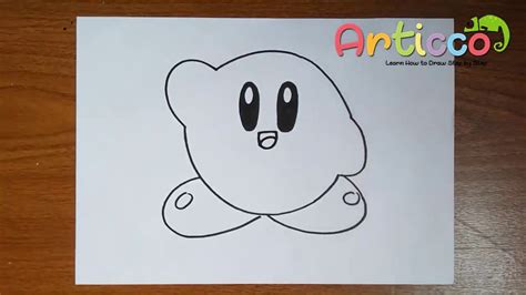 How To Draw Kirby Step By Step Youtube