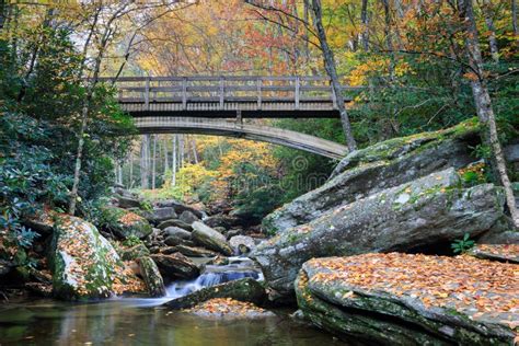 North Carolina Boone Fork Creek Autumn Stock Photo Image Of Fork