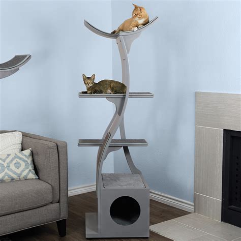 Lotus Cat Tower The Refined Feline