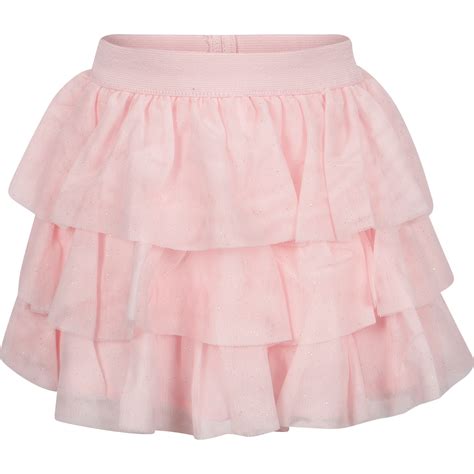 Mayoral Ruffles Mesh Skirt In Pink Bambinifashioncom
