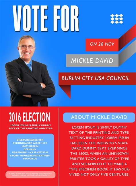 Campaign With These Elegant Free Political Campaign Flyer Templates