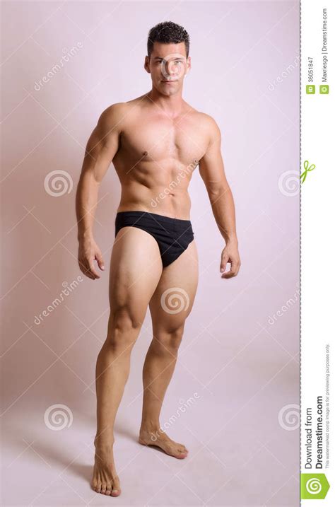 Strong Guy In Underwear Stock Image Image Of Relax Diet