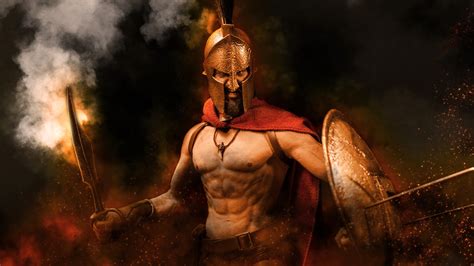 Download Wallpaper 1600x900 300 Spartans War Warrior Hd
