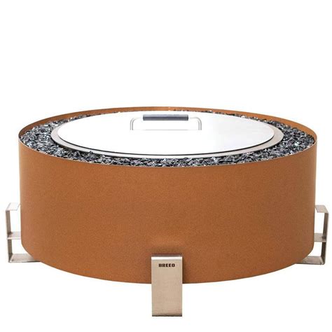 Breeo Luxeve Earth Rust With Black Glass Outdoor Smokeless Fire Pit Br Le Etbl The Home Depot