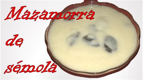 Mazamorra de Sémola - Cocina Fácil - YouTube