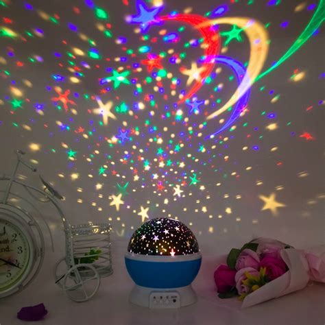 Star Lighting Lamp Led 360 Degree Romantic Room Rotating Cosmos Starsprojector Night Light