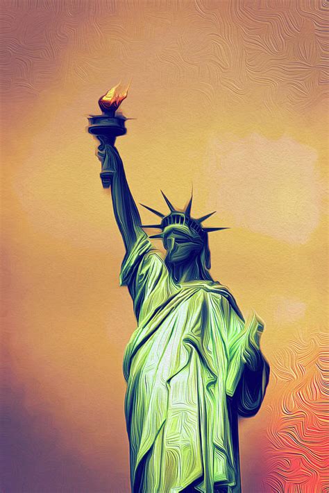 Lady Liberty Painting By Prince Andre Faubert Pixels