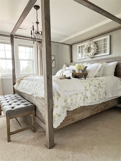Diy Pottery Barn Canopy Bed Lavender Brook Home