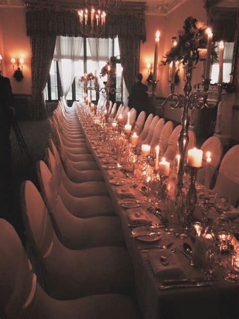 Candle Lit Dinner For Your Wedding Breakfast Winter Inspiration