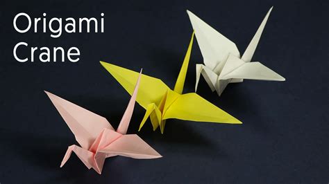 Simple Origami Crane Youtube