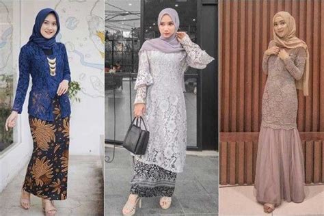 Inspirasi Model Kebaya Modern Hijab Pesta Terbaru Portalmadura Com