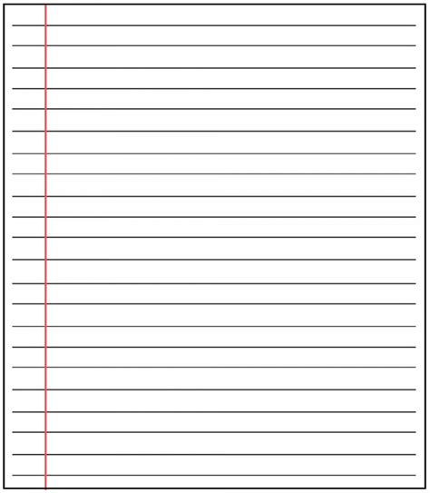 Lined Paper Template Pdf Addictionary