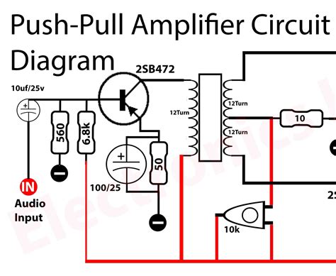 Push Pull Amplifier Circuit Electronics Help Care