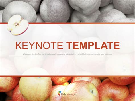 Sweet Apples Free Keynote Templatesslides