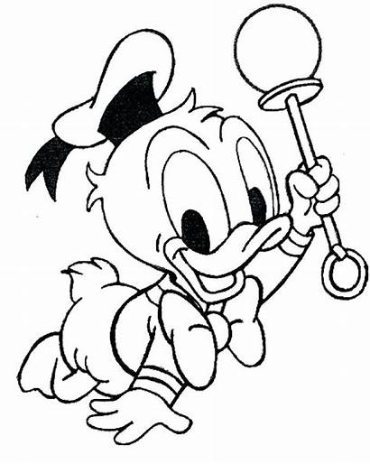 Duck Donald Coloring Pages Daisy Drawing Halloween