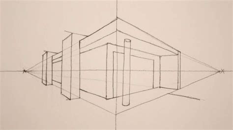 2 Point Perspective House Drawing At Getdrawings Free Download