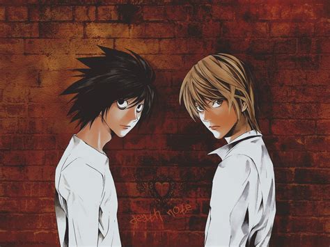 Death Note Light Yagami And L Hd Wallpaper Wallpaper Flare