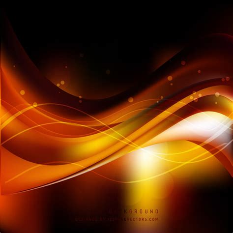 Black Orange Fire Wave Background Free Vector By 123freevectors On