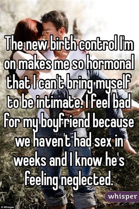 Whisper Users Reveal Their Birth Control Confessions Daily Mail Online