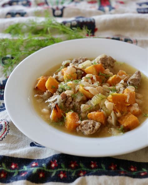 Bratwurst Stew With Beans And Butternut Hilah Cooking