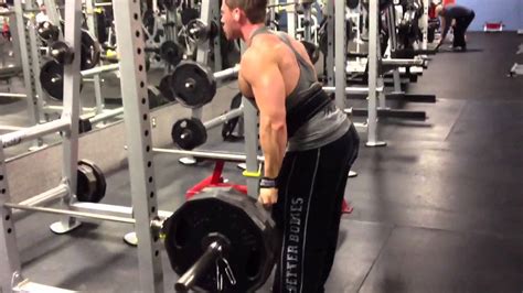 Underhand Grip Barbell Rows With 315lbs Youtube