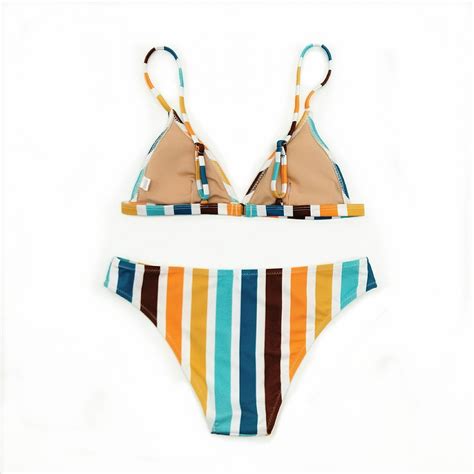 sexy stripes two piece swimsuit bikini set on storenvy