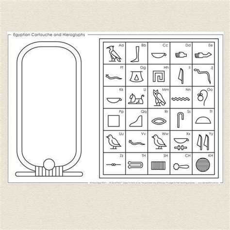 Egyptian Cartouche And Hieroglyphs Cleverpatch Ancient Egypt Crafts