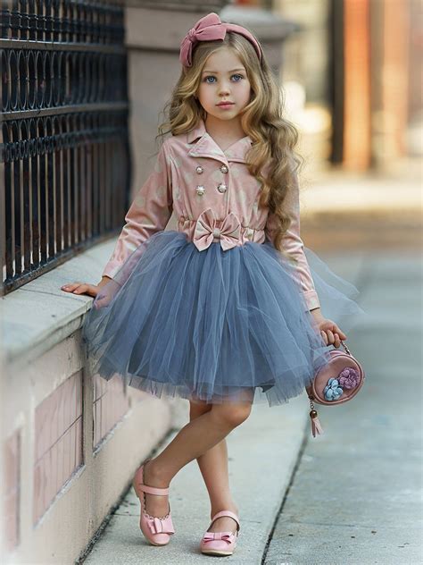 Posh Princess Polka Dot Blazer Tutu Dress Toddler Girl Dresses
