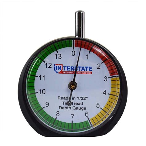 Tg32 Professional Dial Type Tire Tread Depth Gauge Zone 1 Red Shows