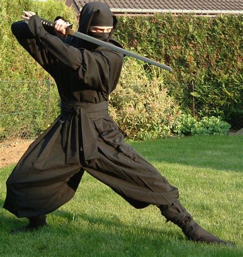 Samurai Poses Ninja Outfit Ninja