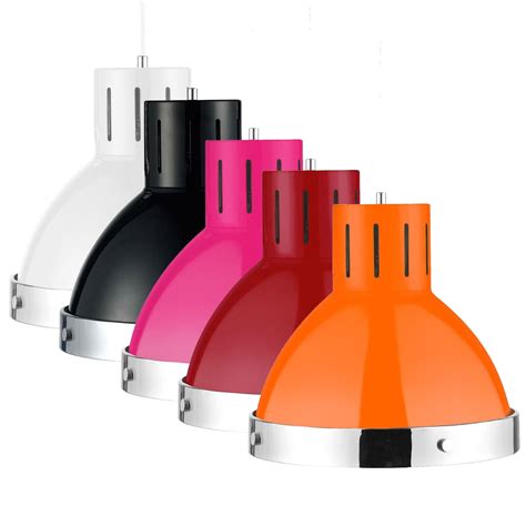 Coloured Chrome Pendant Light Industrial Pendant Lighting Uk