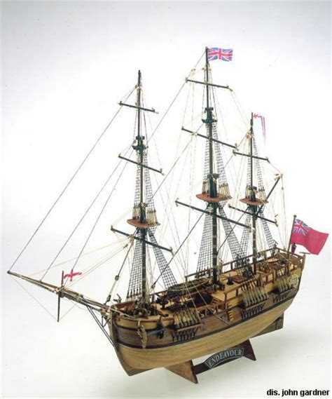 Hms Endeavour Wooden Scale Model Ship Star Bow The Model Shipyard My
