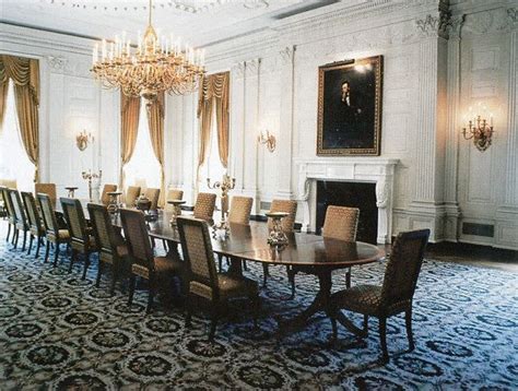 The State Dining Room In 1962 Note The Reproduction Of The Mckim
