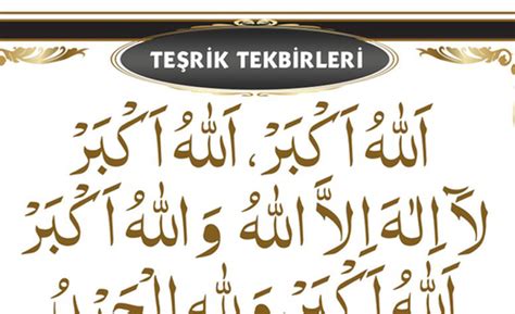 Teşrik tekbiri ne zaman başlar? Teşrik tekbiri Nedir, Ne Zaman Okunur?