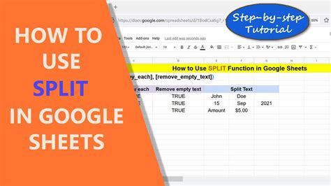 Google Sheets Split Function Split Text Based On One Or More