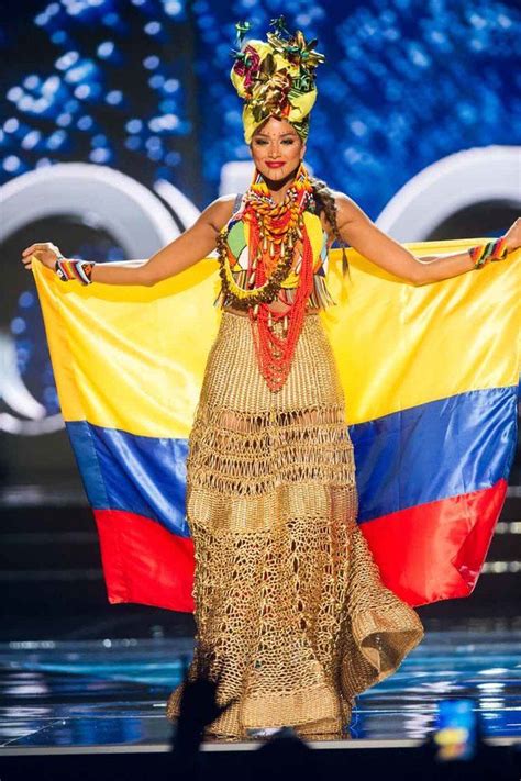 Miss Colombia Andrea Tovar 2016 Miss Universe National Costume Miss Colombia Pageant Evening
