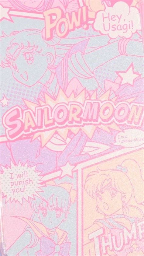 Pink Aesthetic Aesthetic Anime Moon Poster Girly Art Usagi Retro