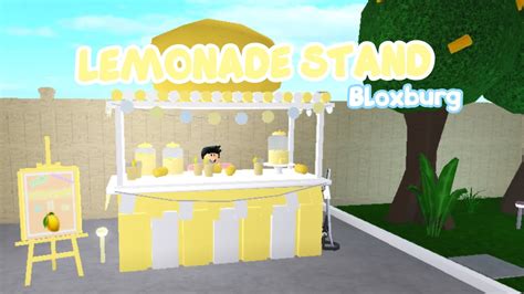 🍋 Making A Lemonade Stand In Bloxburg Speed Build Roblox Youtube