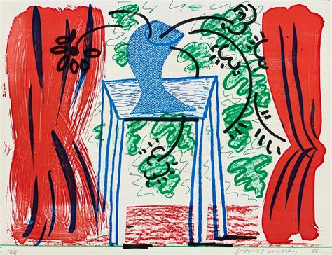 David Hockney Still Life With Curtains March 1986 Limited Edition