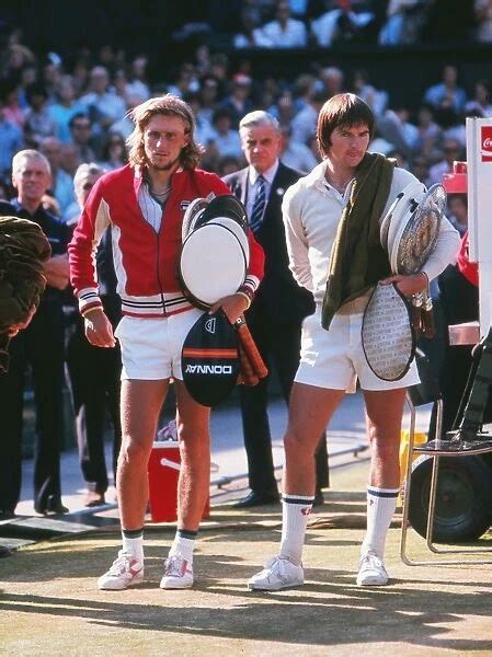 1977 Wimbledon Finalists Bjorn Borg And Jimmy Connors