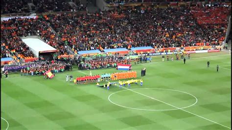 2010 World Cup Final National Anthems Youtube