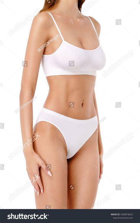 Slim Womans Legs Isolated On White Foto Stok 1600818622 Shutterstock