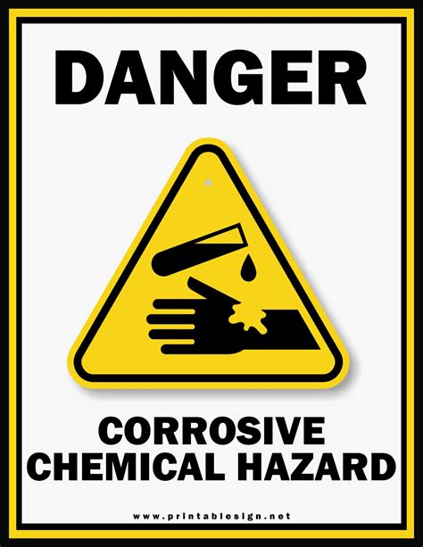 Hazardous Chemicals Safety Signs Free Download