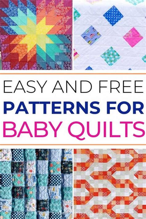 8 Easy And Free Baby Quilt Patterns Beginner Sewing Projects